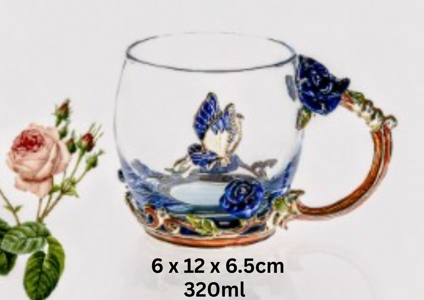 Flower Glass Mug/Cup - Home & Garden