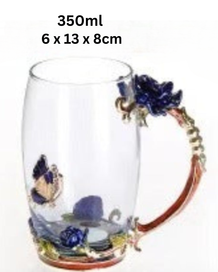 Flower Glass Mug/Cup - Home & Garden