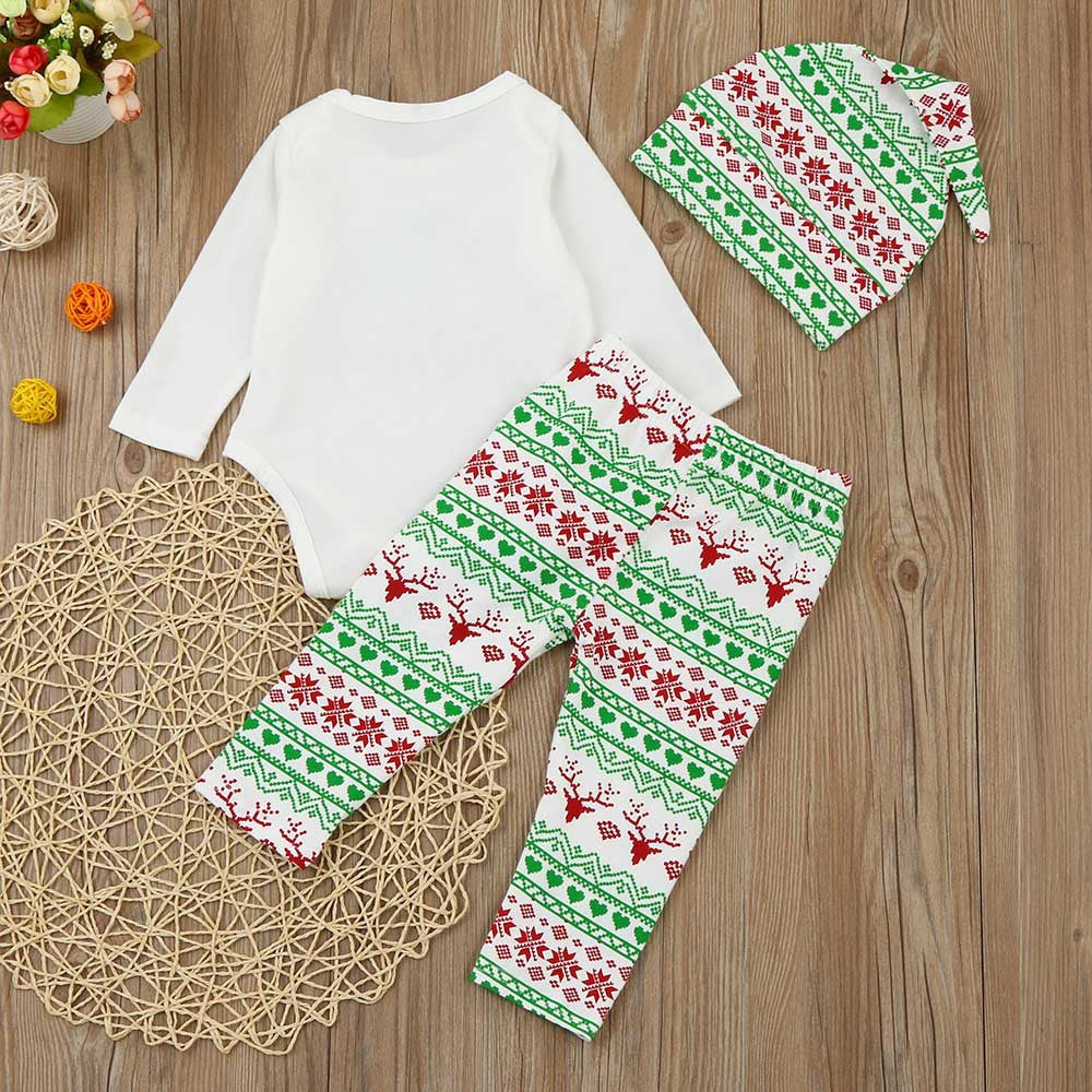 Children's Christmas three-piece baby baby suit
