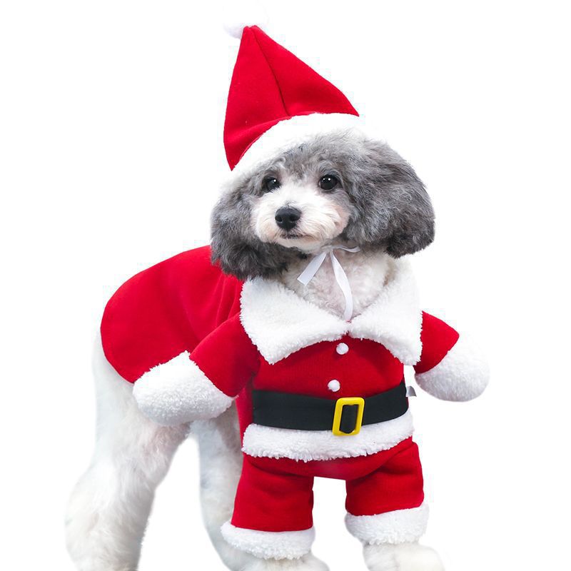 Pet Transformation Clothes Dog Clothes Christmas Cloak Dog Christmas Clothes Santa Claus