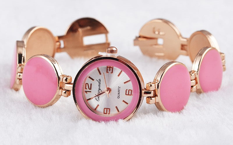The Bracelet Watch Brown Circle Casual Watch Fashion Gift Watch Women's Watch
