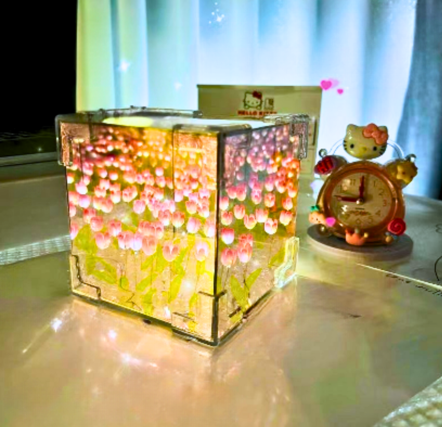 Night Light - Tulip Cube - Home & Garden