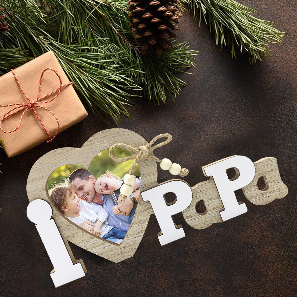 New Wooden Wedding English Letter Love Photo Frame Crafts Creative Home Decorations Table Ornaments
