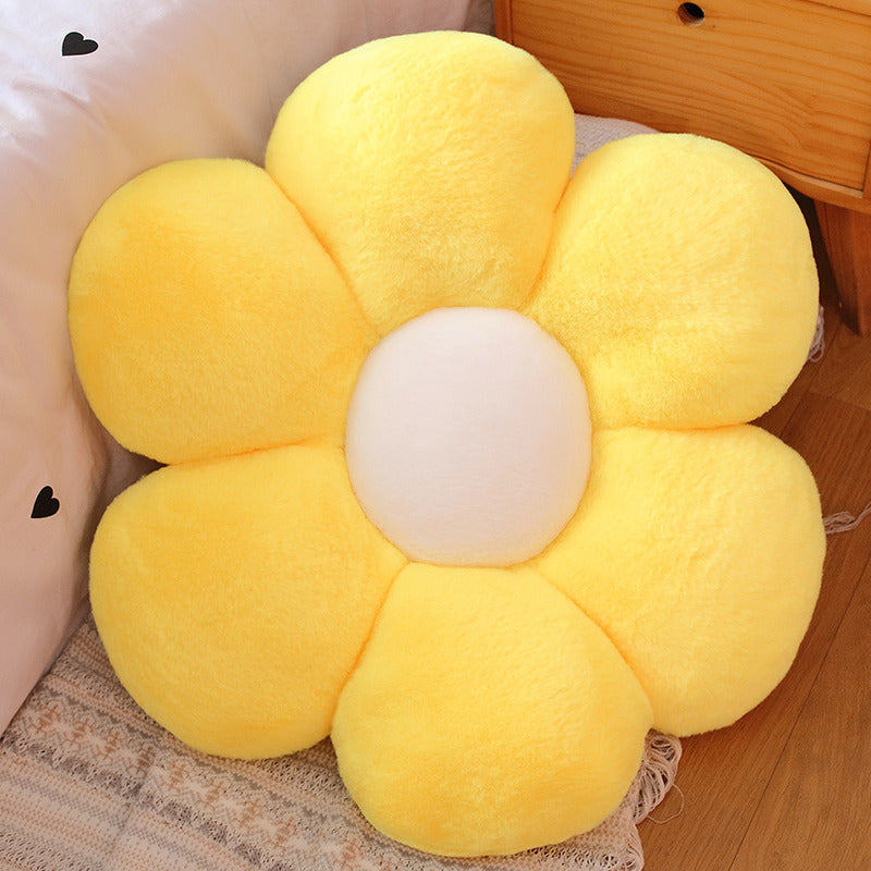 Flower floor pillow flower plush seat cushion cute tie-dye seat pillow cushion home sofa decoration