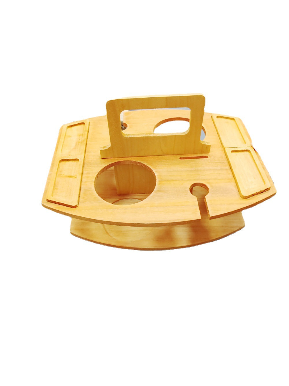 Independent Station Picnic Table Wine Plate Portable Out Hanging Wine Glass Fruit Plate Wooden Picnic Table