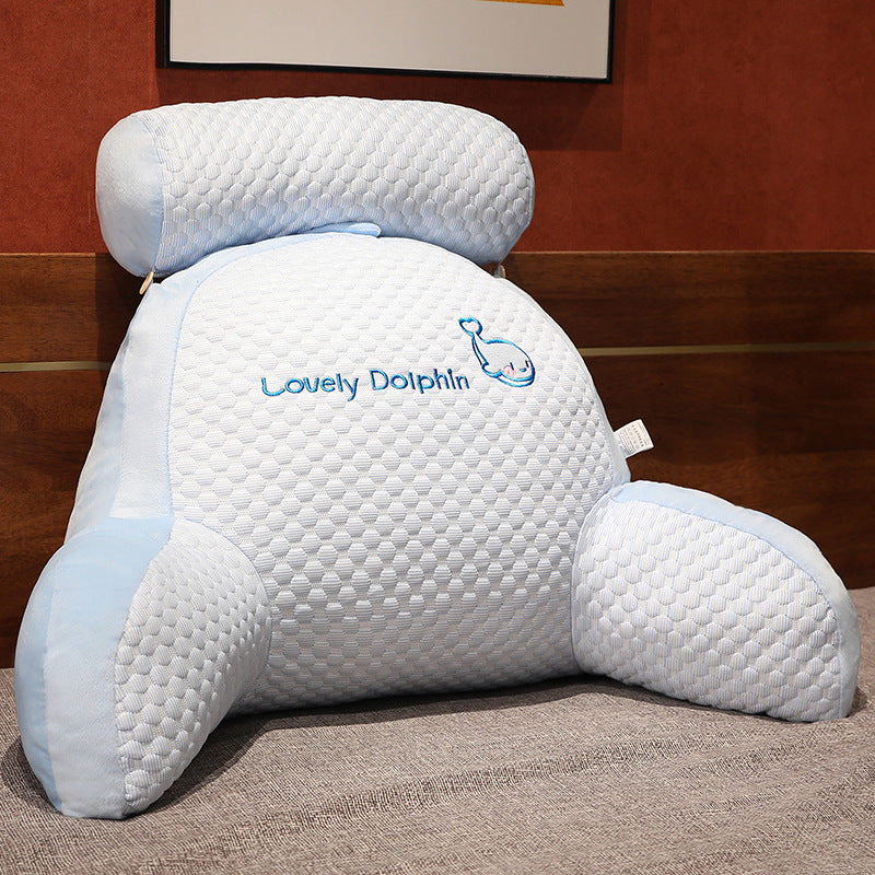 Bedside Cushion Soft Bag Pillow Large Back Cushion Lumbar Pillow Sofa Bed Removable And Washable Reading Pillow Dormitory Waist Protector