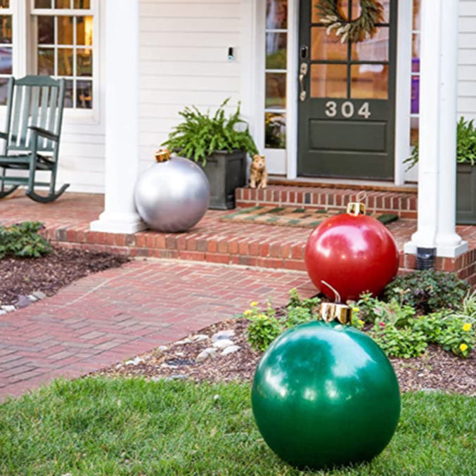 One-piece Christmas Ball Seamless Inflatable Oversized Ornaments Christmas Decorations Atmosphere Ornaments Indoor Outdoor