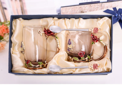 Flower Glass Mug/Cup - Home & Garden