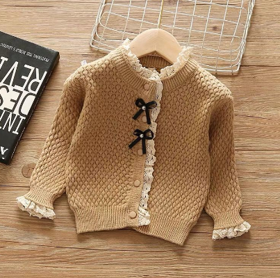 Girls Knitted Cardigan - Children's Clothing