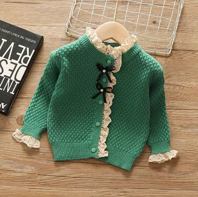 Girls Knitted Cardigan - Children's Clothing