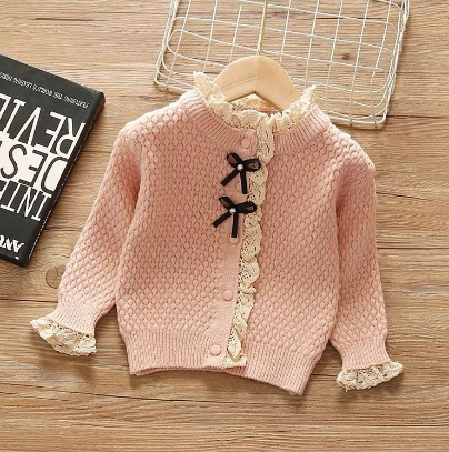 Girls Knitted Cardigan - Children's Clothing