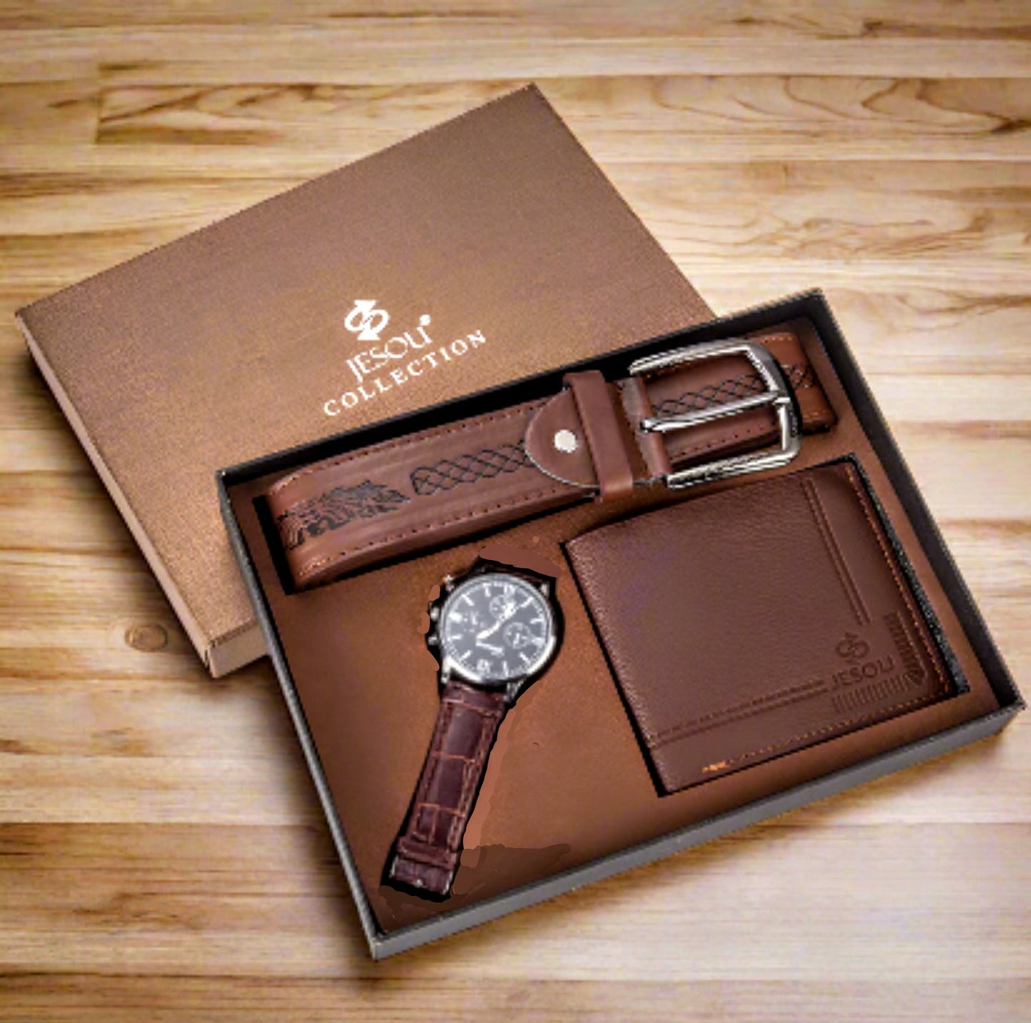 Watch wallet & belt set - Gift Giving - Sale