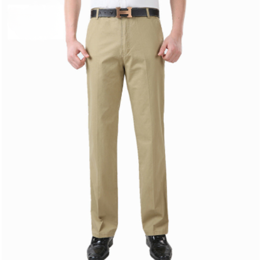 Straight Leg Chino Trousers - Mens Clothing