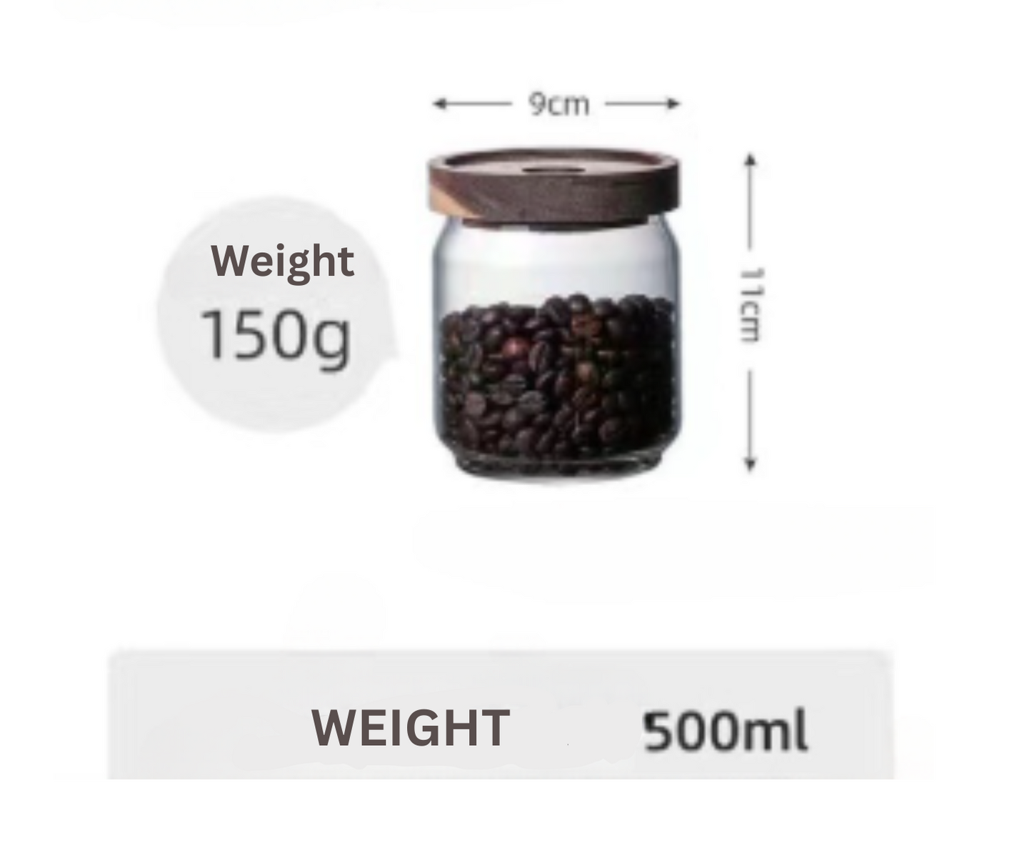 Acacia Wood Tea Storage Jar - Home & Garden