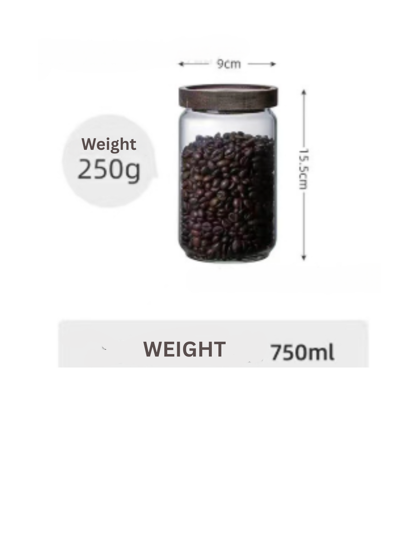 Acacia Wood Tea Storage Jar - Home & Garden