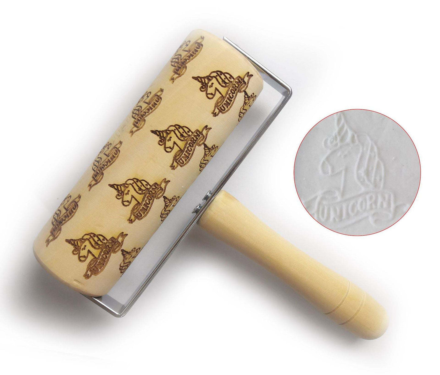 Simple kitchenware Christmas printing rolling pin cookie dry Hemu rolling pin