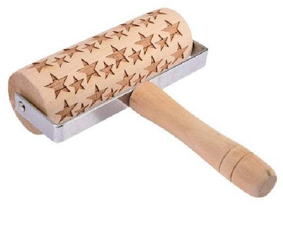 Simple kitchenware Christmas printing rolling pin cookie dry Hemu rolling pin