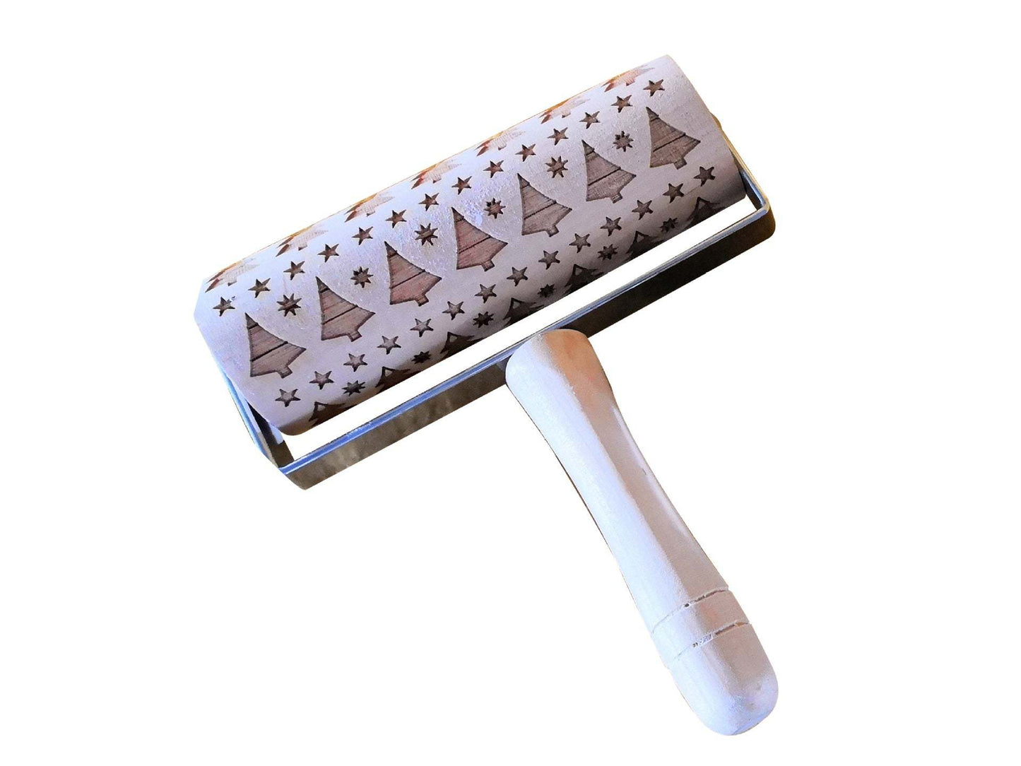 Simple kitchenware Christmas printing rolling pin cookie dry Hemu rolling pin