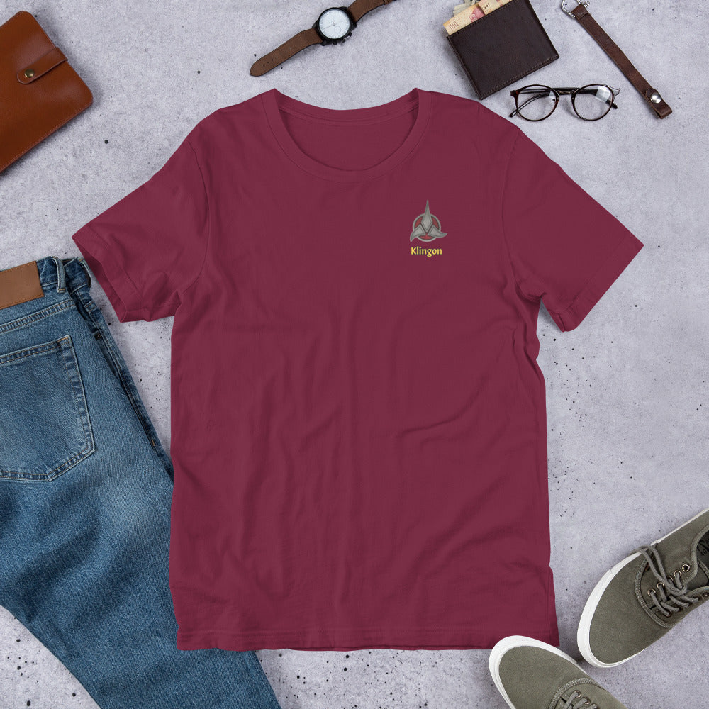 Adult Unisex Clothing - T shirt - Star Trek Klingon