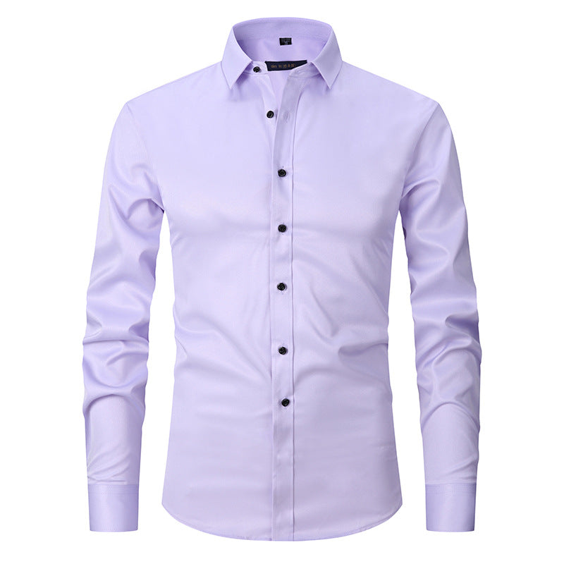 Stretch Shirt Men's Long-sleeved Slim
