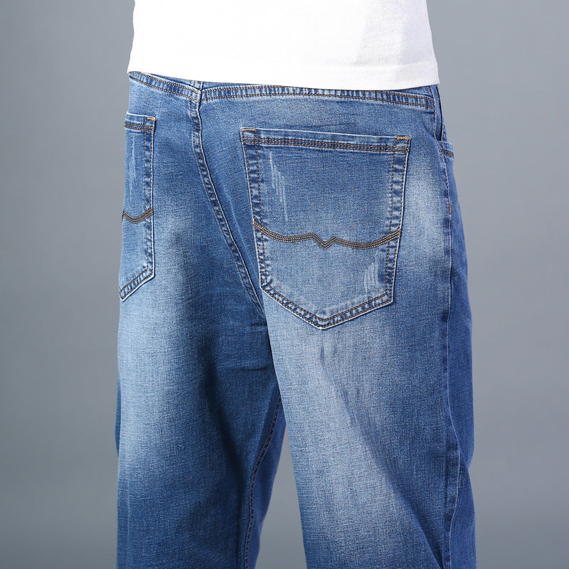 Men's Jeans Summer Thin Classic 5 Colors Loose Casual Straight Large Size Jeans Cross-border Foreign Trade Men's Clothing