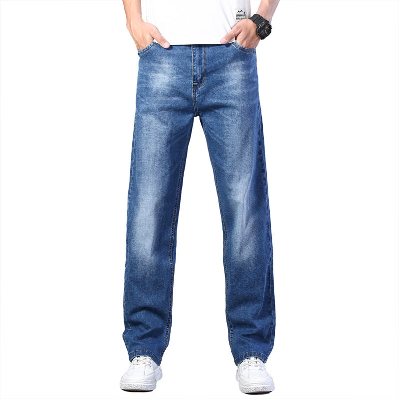Men's Jeans Summer Thin Classic 5 Colors Loose Casual Straight Large Size Jeans Cross-border Foreign Trade Men's Clothing