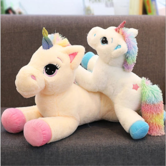 Anime Peripheral Cartoon Unicorn Doll Girl Heart Plush Toy Personality Car Decoration