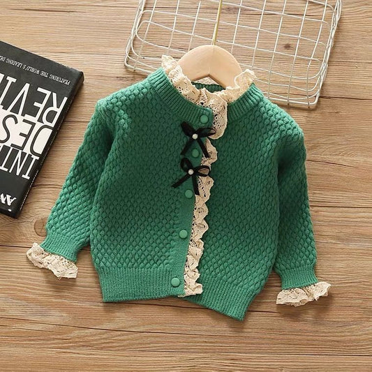 Girls Knitted Cardigan Spring Baby Girl Sweater Coat Children&#039;s Children&#039;s Clothes