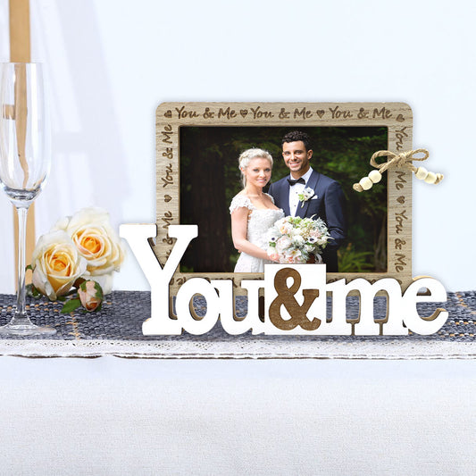 New Wooden Wedding English Letter Love Photo Frame Crafts Creative Home Decorations Table Ornaments
