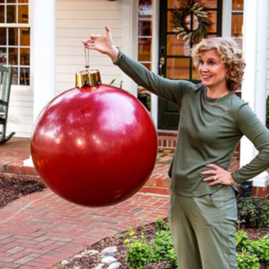 One-piece Christmas Ball Seamless Inflatable Oversized Ornaments Christmas Decorations Atmosphere Ornaments Indoor Outdoor