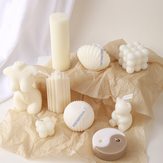 Geometric Modeling Decoration Aromatherapy Candle Creative Photography Props Rubik&amp;amp;#039;s Cube Candle