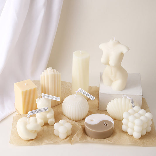 Geometric Modeling Decoration Aromatherapy Candle Creative Photography Props Rubik&amp;amp;#039;s Cube Candle