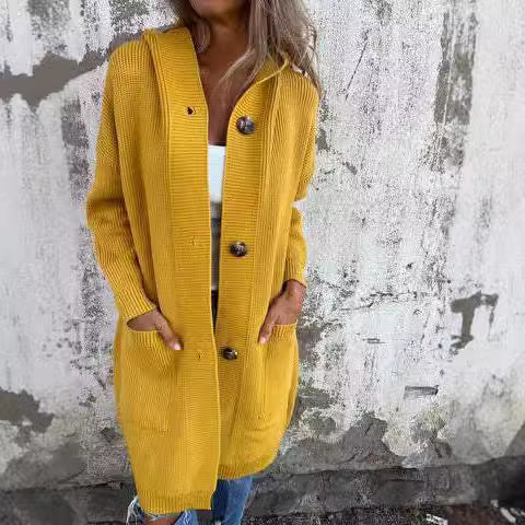 New Long Casual Sweater Cardigan Women's Clothing