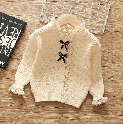 Girls Knitted Cardigan - Children's Clothing