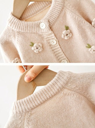 Girls' knitted Cardigan - Children's Clothing