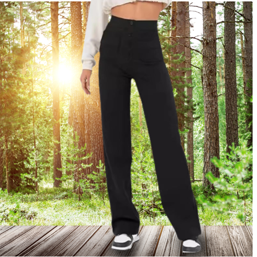 Stretch Denim Trousers - Women's Clothing