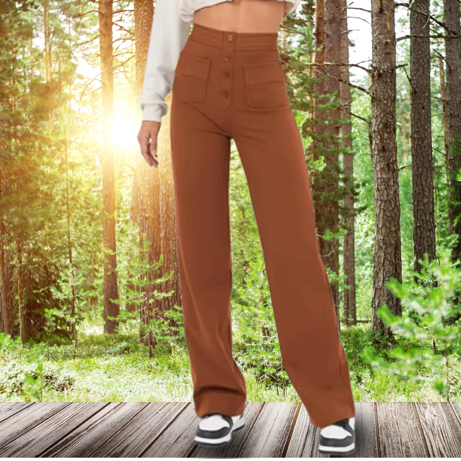 Stretch Denim Trousers - Women's Clothing