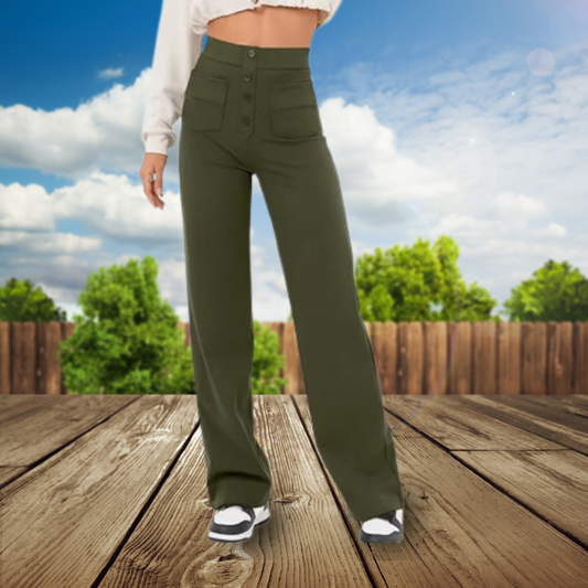 Stretch Denim Trousers - Women's Clothing