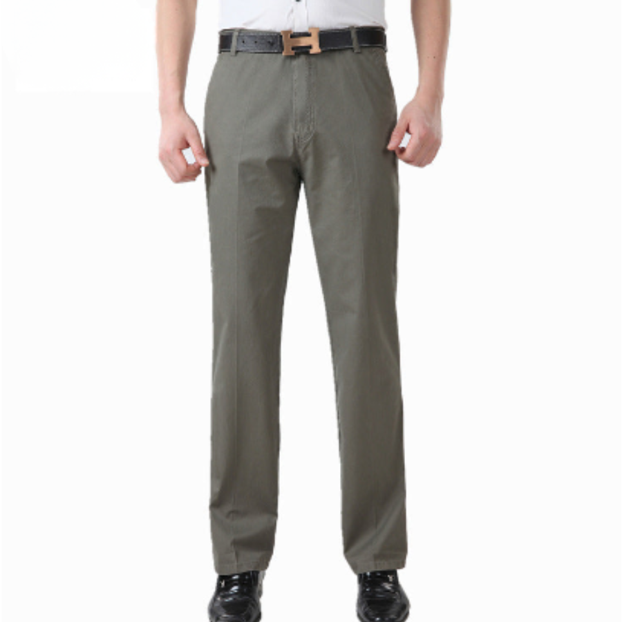 Straight Leg Chino Trousers - Mens Clothing