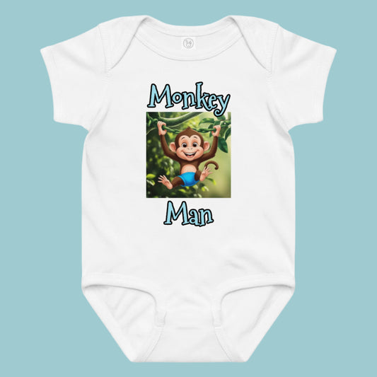 Monkey Man Vest/Bodysuit - Baby & Toddler